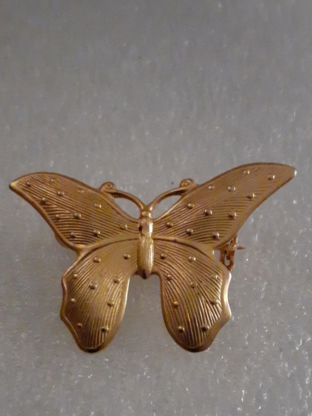 Gold Butterfly Brooch - Elegant Women's Jewelry